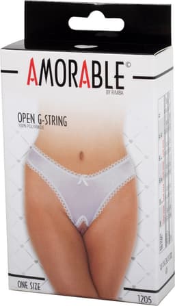 Amorable - Sexy Slipje Met Open Kruis - Wit - One Size — thumbnail 2