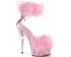 Pleaser - DELIGHT624F Sandaal met enkelband - US 5 - 35 Shoes - Roze/Roze