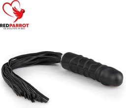 Vibrator Zweep - Zwart - 10 Vibratiestanden - Flogger - BDSM - 2 In 1 — thumbnail 3