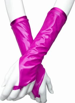 Latex handschoenen kort Roze — thumbnail 3