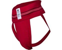 MM Sports The Original No. 10 Swimmer/Jogger Jockstrap 3 inch Red - MAAT XL - Heren Ondergoed - Jockstrap voor Man - Mannen Jock