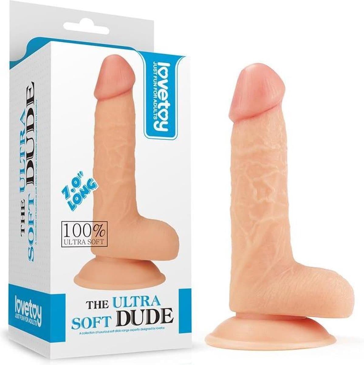 Lovetoy - The Ultra Soft Dude - Realistische Dildo - 18 x 4 cm — afbeelding 1