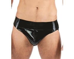 Mister B rubber jockstrap zwart xl