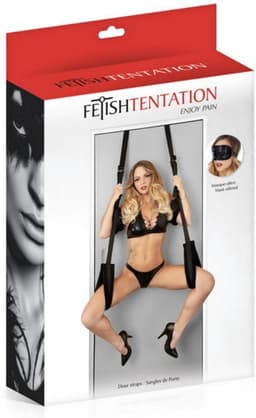 Fetish Tentation - Deurswing - Handig op te Bergen, Veilig en Degelijk - Zwart — thumbnail 3