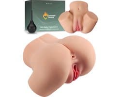Sensual Desire® KIKI Masturbator voor Man - Pocket Pussy - 2-in-1 Vagina & Anus - Dubbele Tunnel - Sex Toys voor Mannen