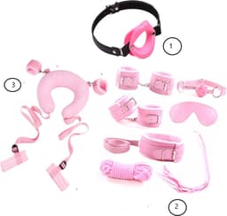 Erodit® Fantasy Bondage set roze - verstelbare riemen - bondage- SM -seks speeltje - BDSM - beginners- koppels - erotisch spel - diepe penetratie- Sex spel- Erotiek- Seks speeltjes koppels - Mannen - Vrouwen — thumbnail 1