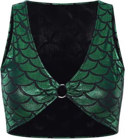 Zeemeermin Topje - Bikini Top - Festival Kleding - Sexy BH - Dames Lingerie - Groen — thumbnail 5