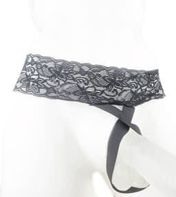 BamBella® Slip open kruis kant voor mannen - XXL - strap cock ring doorzichtig Erotische Sexy Lingerie Heren - Zwart mannen ondergoed slip — thumbnail 1