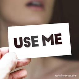 USE ME Tattoo - sexy tijdelijke tattoo - neptattoo volwassenen - plak tattoo - erotiek — thumbnail 1