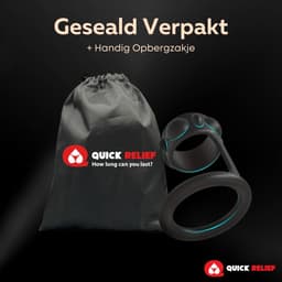 Quick Relief Extreme Pleasure Cockring™ - Cockring - Penis Ring - Seksspeeltje voor Koppels - Sex Toy voor Mannen & Vrouwen - Zwart — thumbnail 9