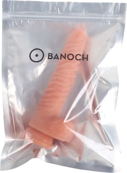 Banoch | Dildo siliconen ribbel | Beige — thumbnail 14