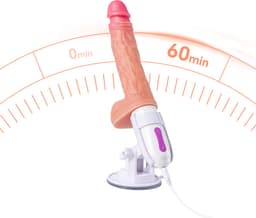 IntiMate® - LoveGod Stotende Dildo Vibrator - Vibrerende Seksmachine met Krachtige Zuignap - Waterdicht en Eenvoudig te Reinigen — thumbnail 4