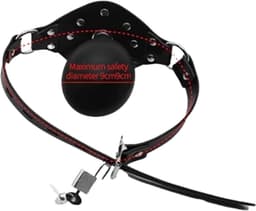 Opblaasbare gag bal - Inclusief slot en sleutel - BDSM - Gag — thumbnail 1