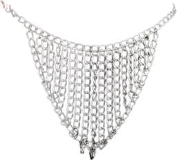 Mini string zilver - Ketting - One size - Slipje - RVS - Verstelbaar — thumbnail 4