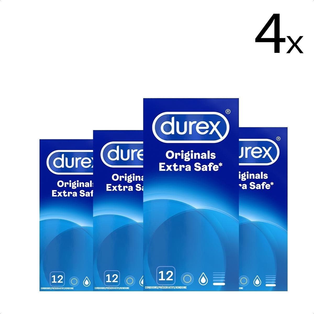 Durex Originals Condooms Extra Safe - 4x 12 stuks — afbeelding 1