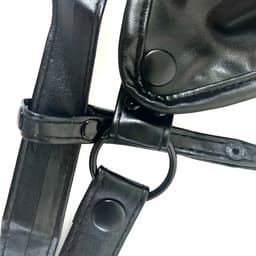 LekkerStout PU Lederen Jockstrap - Verstelbaar - Zwart - Sexy Herenlingerie - | S-L | ( LS095 ) — thumbnail 4