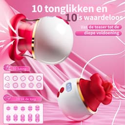 Sex Toys voor Vrouwen Likkende Tong Vibrator - Vibrators voor Vrouwen - Tong Vibrator - Clitoris Zuiger – Diep Waterdicht – Bef Vibrator met 10 Sterke Standen - Siliconen – Discreet Verzonden — thumbnail 2