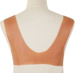 Siliconen Borst met ronde hals - Cup C - getint - 100% hypoallergene medische siliconen - Wearable Borst - Kunstmatige Nep Borst - fake boobs - Borst - protheses - prothese - Siliconen Huid - Crossdresser - Transgender - Travestiet - Body4Everybody — thumbnail 2