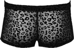 Noir Handmade - Leopard flock short Korte broek - 2XL - Zwart — thumbnail 4