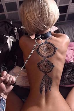 Zwarte Leren Halsbandketting Fetish Accessoire - Handgemaakt Kunstleer Standaard Maat — thumbnail 1