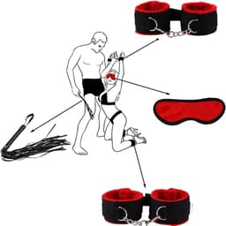 Oneay BDSM Extreme Bondage Set - 11 Delig -SM Handboeien - Zweep / Veer / Tepelklemmen - Sex Toys voor Koppels - Seksspeeltjes voor mannen en vrouwen - Sex Pakket en Toys - Roze — thumbnail 2
