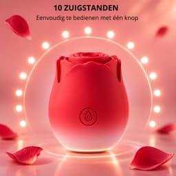SF Toys Roos Vibrator Roze gradient – Clitoris Stimulator – 10 Zuigstanden – Beschikbaar in 6 kleuren – Stil <50dB – Waterdicht – Magnetisch Oplaadbaar – Nieuwste generatie — thumbnail 4