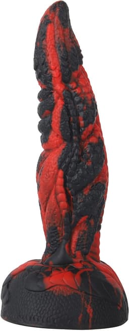 Banoch | Dildo siliconen "Snuck" | zwart / rood | 20 cm | ∅ 4 cm | fantasy monster | Zuignap — thumbnail 5