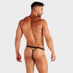 WOH heren microfiber G-string pure seduction zwart — thumbnail 2