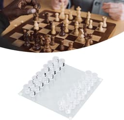 Borrelglas Schaakspel - Drinkspel Set - Gezellige Avonden - 32 Borrelglaasjes — thumbnail 2
