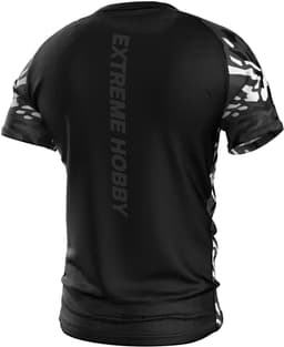 Extreme Hobby Black Panther - Technisch Sportshirt - Czarno-Biała - Ultralicht - 4-way Stretch - Thermoregulatie — thumbnail 2