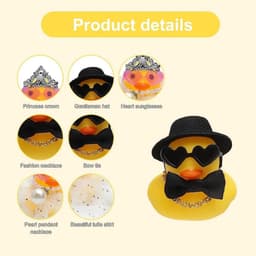 Bruidspaar Eendjes Set - Grappig Cadeau - Bruiloft Decoratie - Inclusief Cadeaubox - 4.8 x 4.2 cm - Wit — thumbnail 4