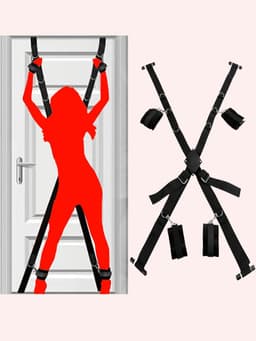 Daity BDSM Spreidstang Deur Bondage Seksbeperkingsset met Positieriemen Deurkozijn Bondageset SM Speelgoed Seksmeubels voor de Slaapkamer Bondage Uitrusting & Accessoires — thumbnail 1