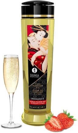 Shunga - Massageolie - Stimulation Peach - Perzik -240 ml — thumbnail 3