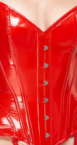 Vinyl Corset Rood S — thumbnail 3