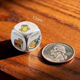 Cadeau Dobbelstenen - Date Night Spel - Romantische Avonden - Keuze Hulp Spel - 6.6 x 4.6 cm - Zilver — thumbnail 2