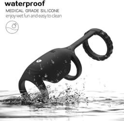 Daity - Cockring Vibrerend - Valentijn Cadeau - Siliconen Penisring - Penisring met 9 Vibratiestanden - Sex Toys voor koppels - Vertraagde ejaculatie ring - Voor Lange & Stevige Erectie — thumbnail 4