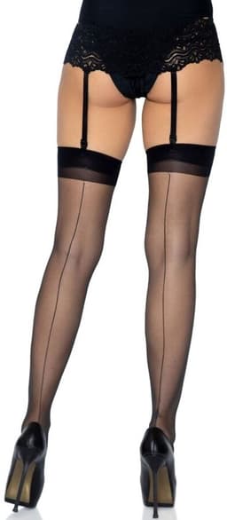 Sheer backseam stockings — thumbnail 9