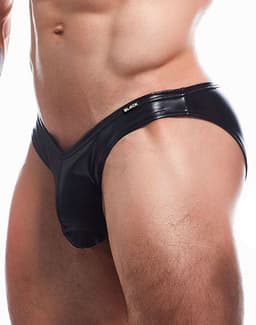 Cut4Men - Sexy Wetlook Herenslip - Boost - Zwart XL — thumbnail 1