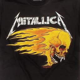 Heavy Metal Band T-shirt 'Flaming Skull' Uniseks voor Volwassenen en Jongens - Officiële Band Merch — thumbnail 6