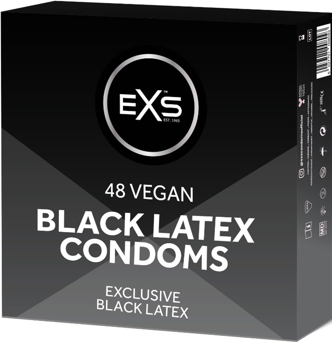 EXS Black Latex 48 condooms — afbeelding 1