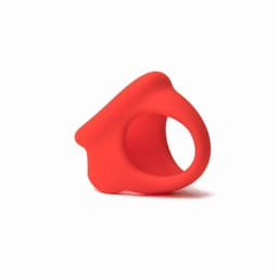 Sport Fucker - Cock Chute - Rekbare Cockring en Ballenspreider - Liquid Siliconen - Rood — thumbnail 3
