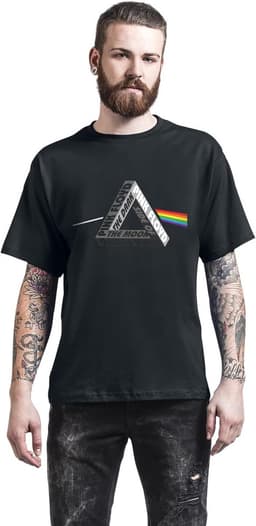 Zwart T-shirt met Escher Print voor Heren - Officiële Band Merchandise — thumbnail 2