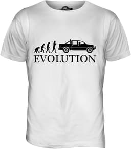 Heren T-shirt Pickup Truck Evolutie Print - Cadeau voor Autoliefhebbers — thumbnail 1