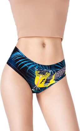 Dames Slips met Vrolijke Print - Comfortabele Onderbroek met Aardbeien & Dieren Motieven — thumbnail 3