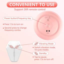 Ynkkvre - Borstmassageapparaat - Vrouwen - 10 Vibratiemodi - Nippelsauger en borstvergroting - 360° draaibare nippelvibrator — thumbnail 6