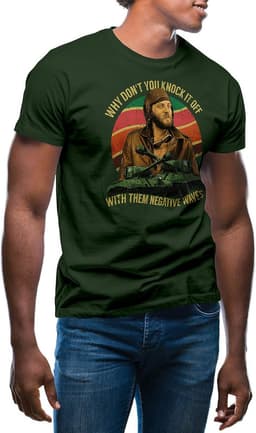 Grappig T-shirt met Tekst: Stop Negatieve Golf Heren Shirt — thumbnail 2