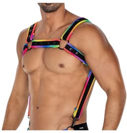 Cut4Men - Fetish Harnas - Tuigje - Neo - Zwart/Multicolour — thumbnail 12