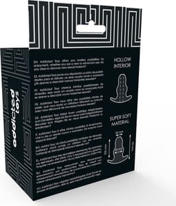 Addicted Toys - Butt Plug - Medium Holle Tunnel Buttplug - Doorzichtig - 11cm — thumbnail 2