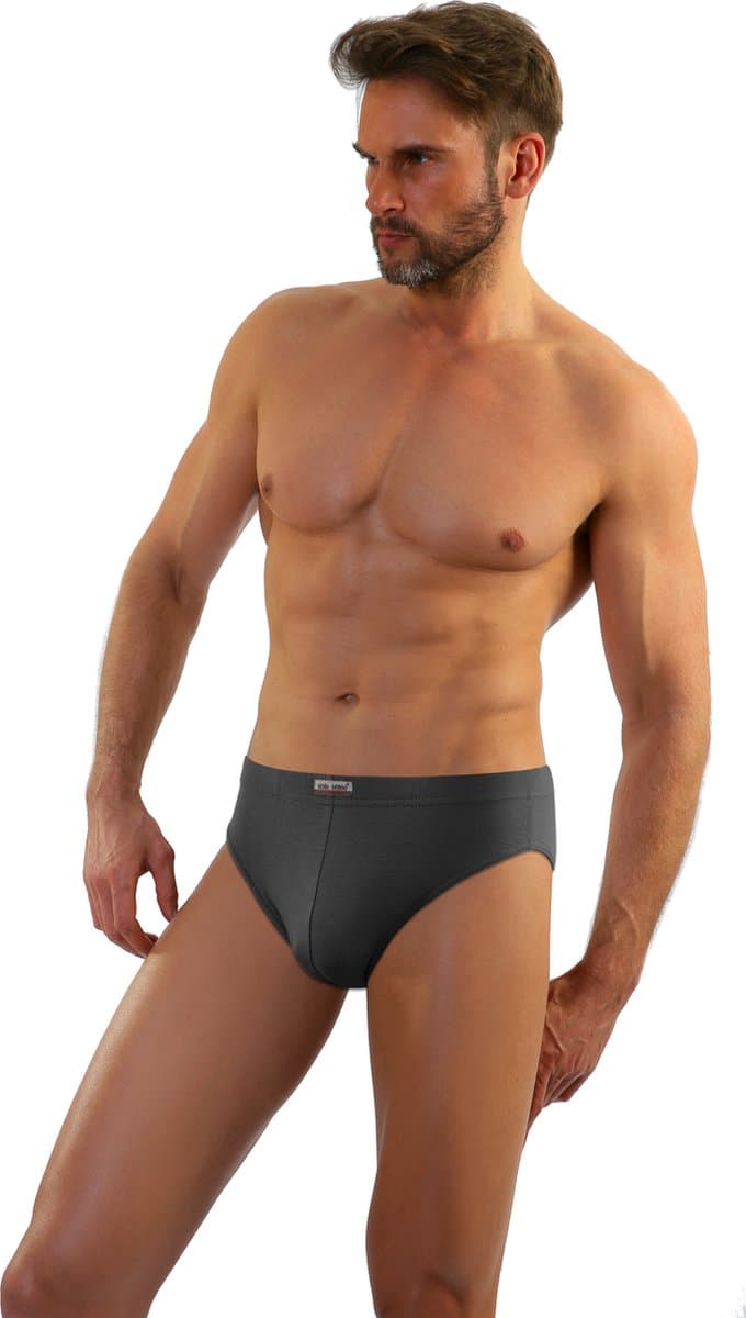 Sesto senso- Leopard- slipje - katoen- donkergrijs M — afbeelding 1