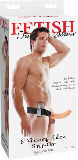 Pipedream Fetish Fantasy voorbind vibrator Viberator Hollow Strap Onkin beige - 8 inch — thumbnail 2